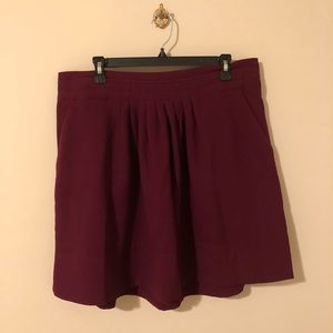 Maroon Skirt